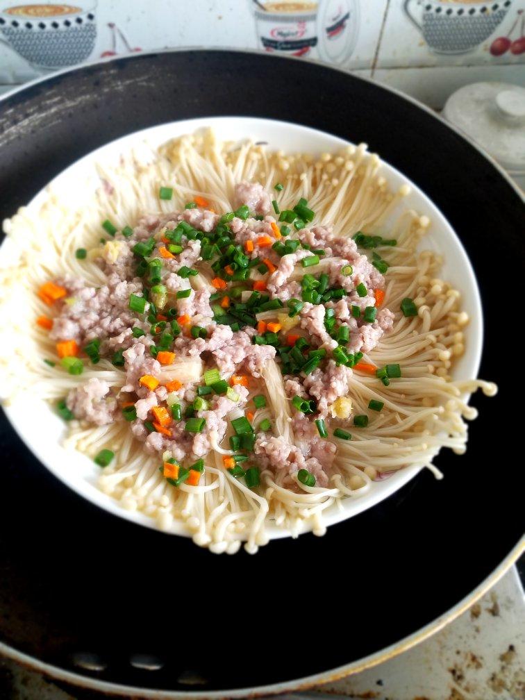 蒜蓉蒸金针菇