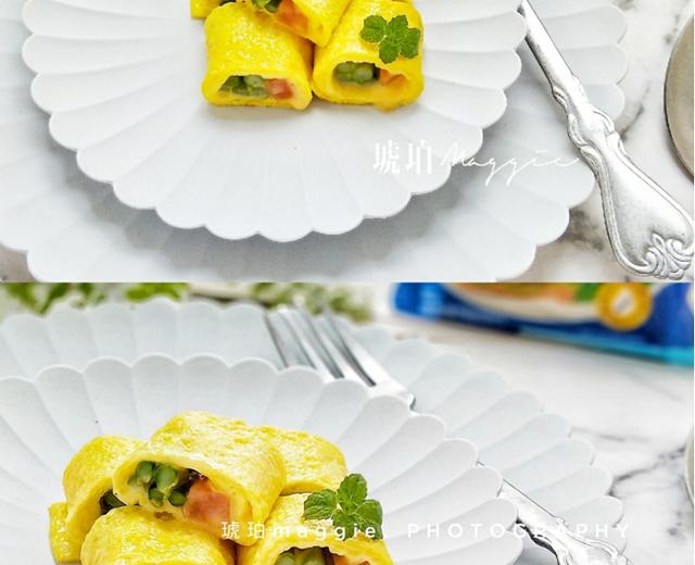 ㊙️流心浓纯🔥芝士流心芦笋玉子烧‼️一口脆爽一口香醇的做法