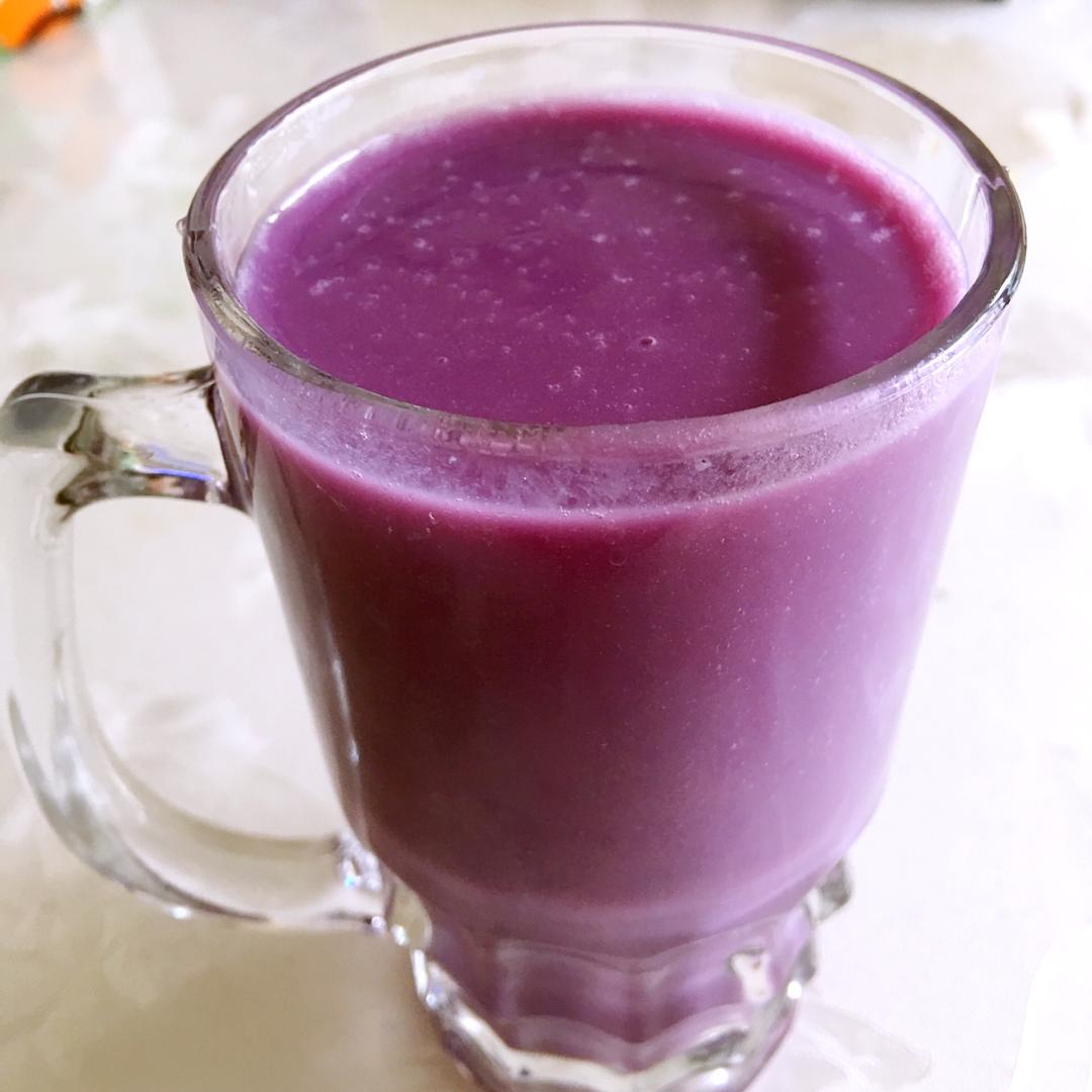 风采依然做的紫薯牛奶