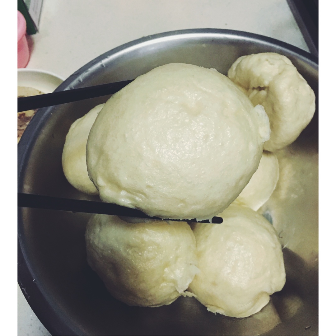 面包机发面蒸馒头