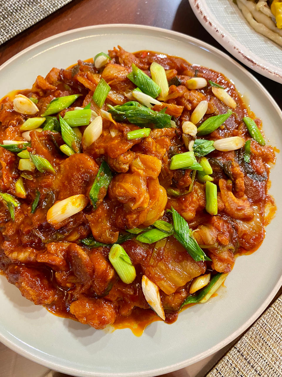 辣白菜炒五花肉 Korean Spicy Cabbage with Fried Pork Belly