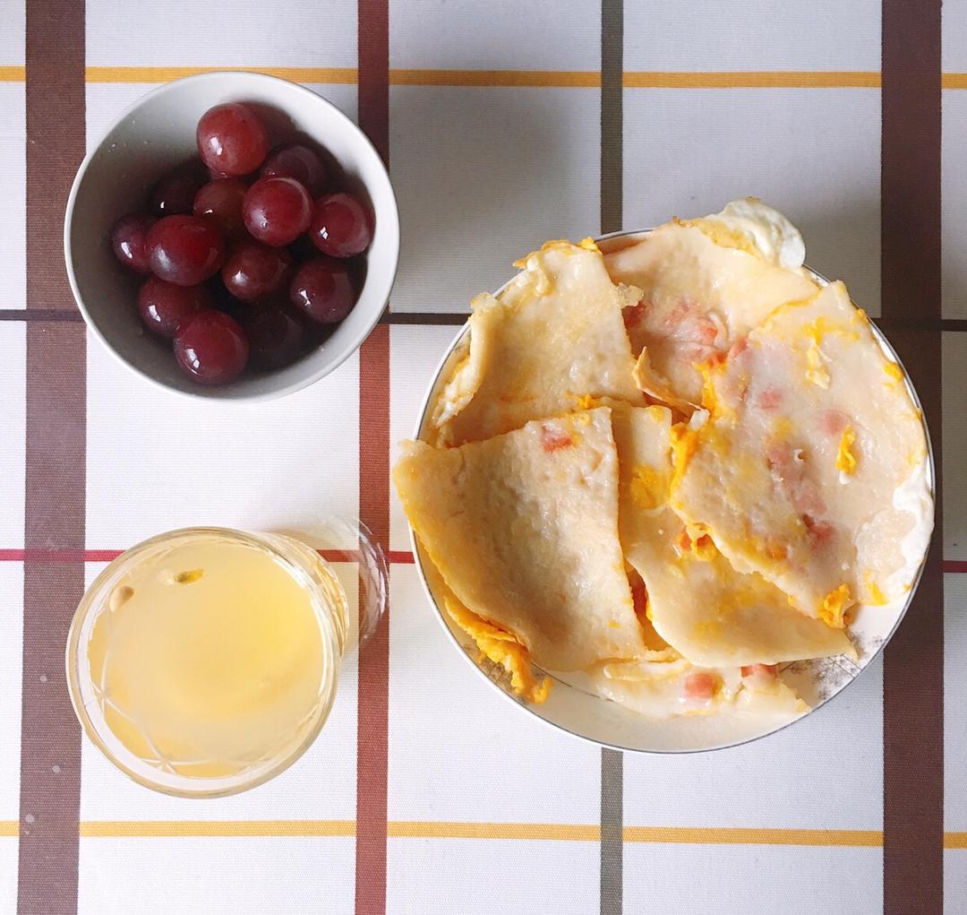 evcha做的小麦粉鸡蛋饼