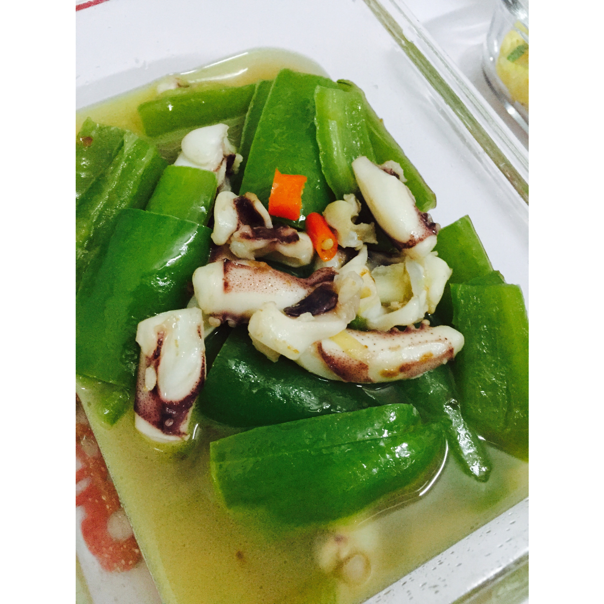 鱿鱼须炒青椒