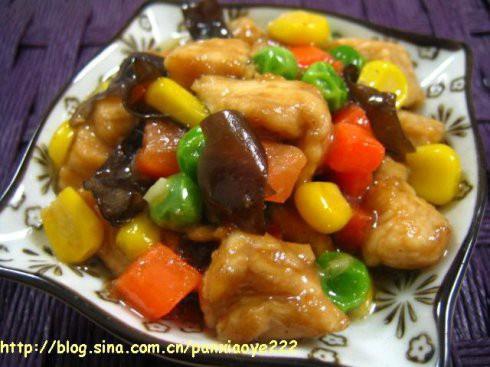 五彩鸡丁的做法