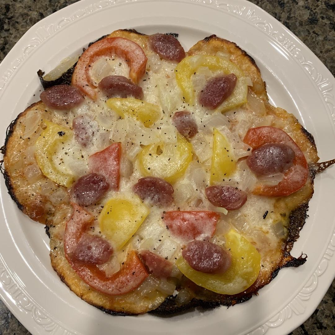 小羽私厨之饺子皮披萨