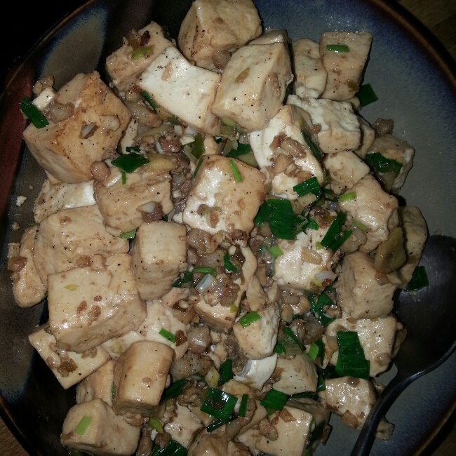 蒜香肉末烧豆腐