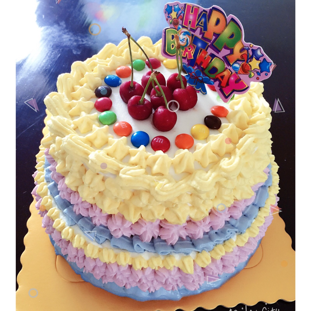 よいで檬做的水果奶油【生日蛋糕】