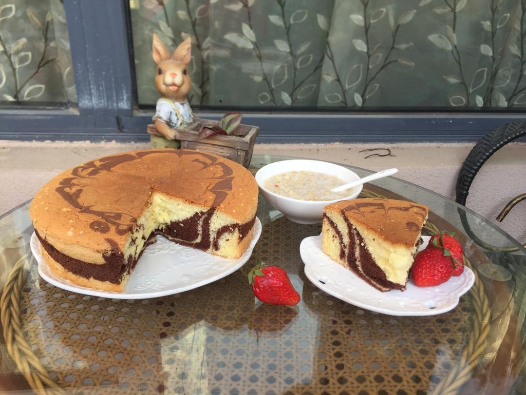 斑马纹戚风蛋糕