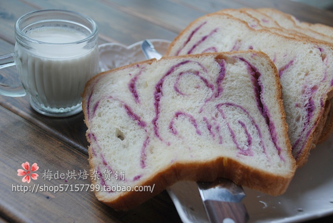 蜂蜜紫薯吐司（柏翠PE9600面包机）