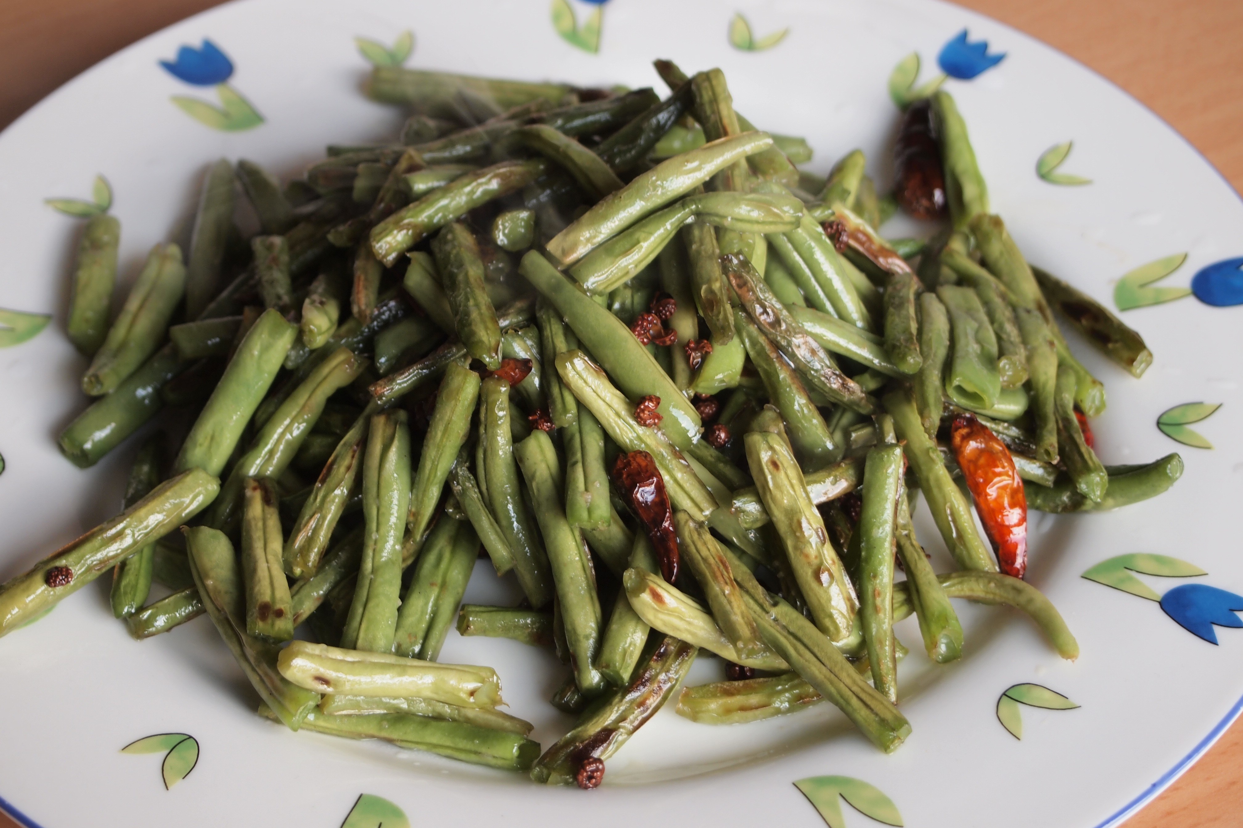 省时少油的干煸四季豆