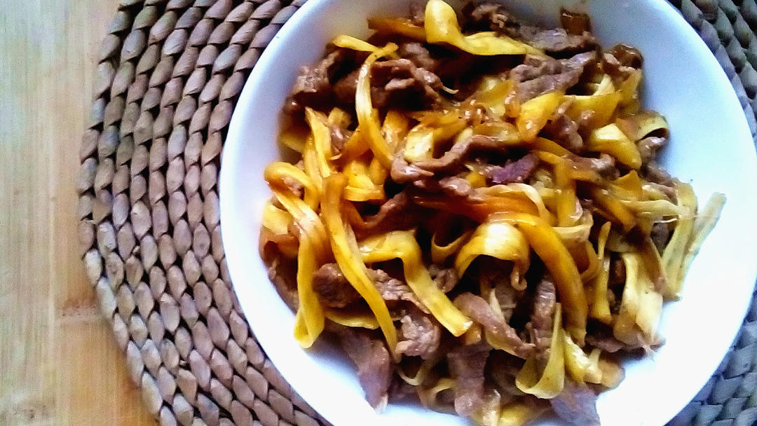 菠萝蜜丝炒肉