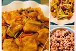 家常素🤗锅包素肉、干锅菜花、红豆饭✅感恩食素🙏