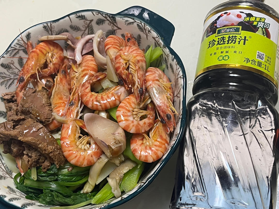 低脂美味捞汁虾