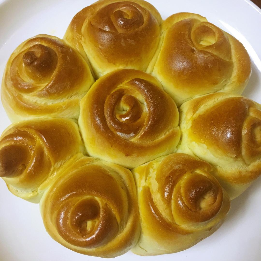 玫瑰花面包