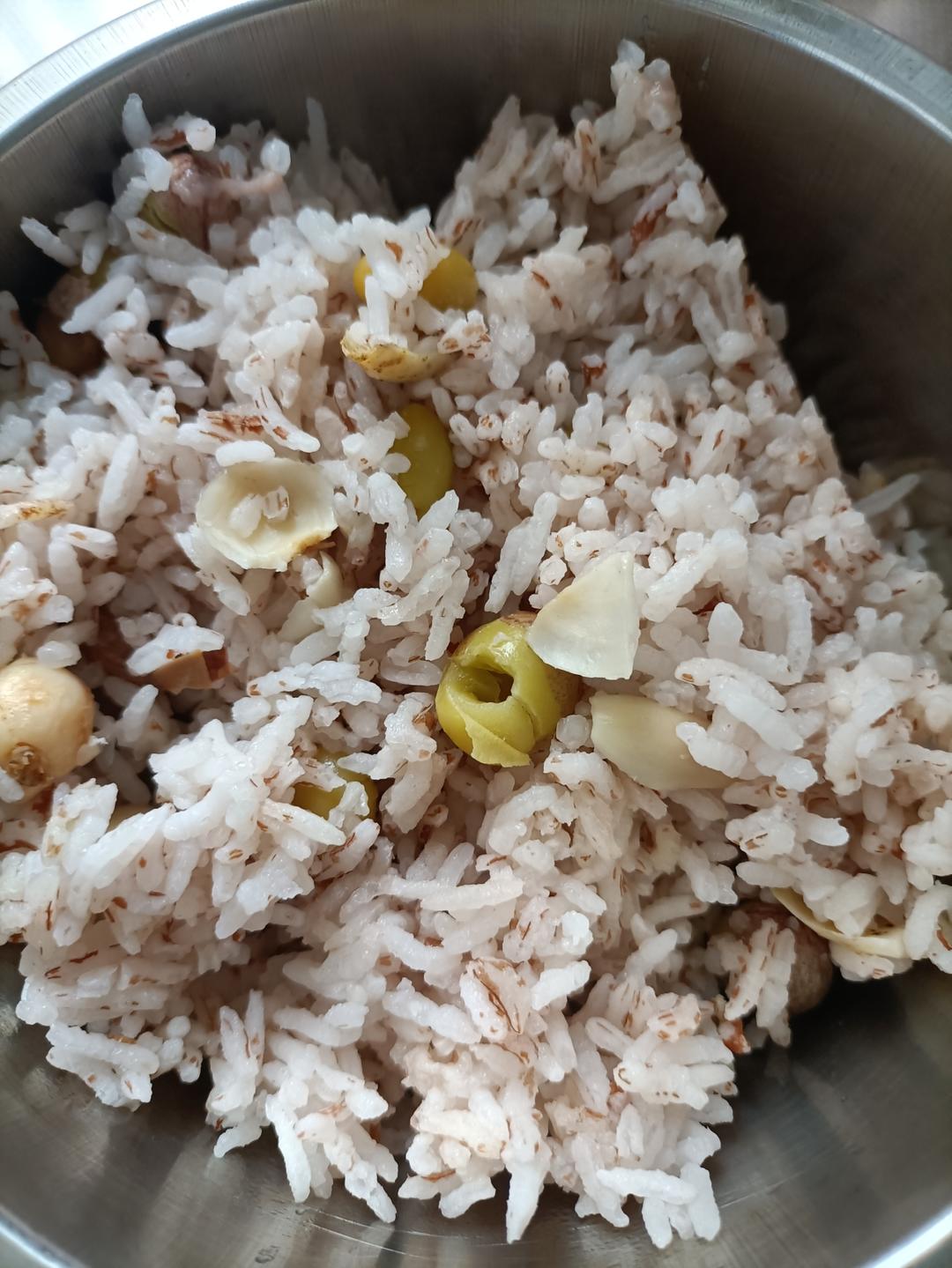 百合白果红米饭