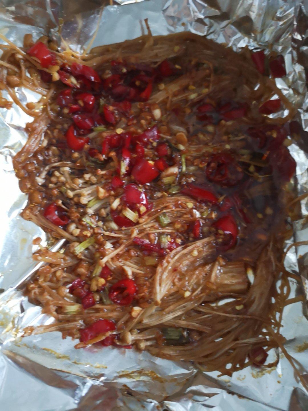 蒜蓉烤金针菇（烤箱版）