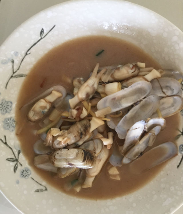 清炒蛏子