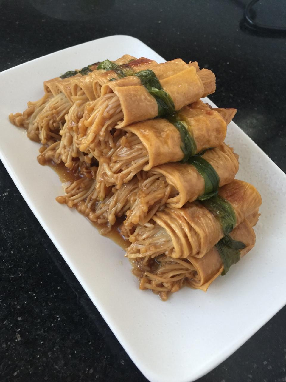 小风-风之刃做的豆皮卷金针菇