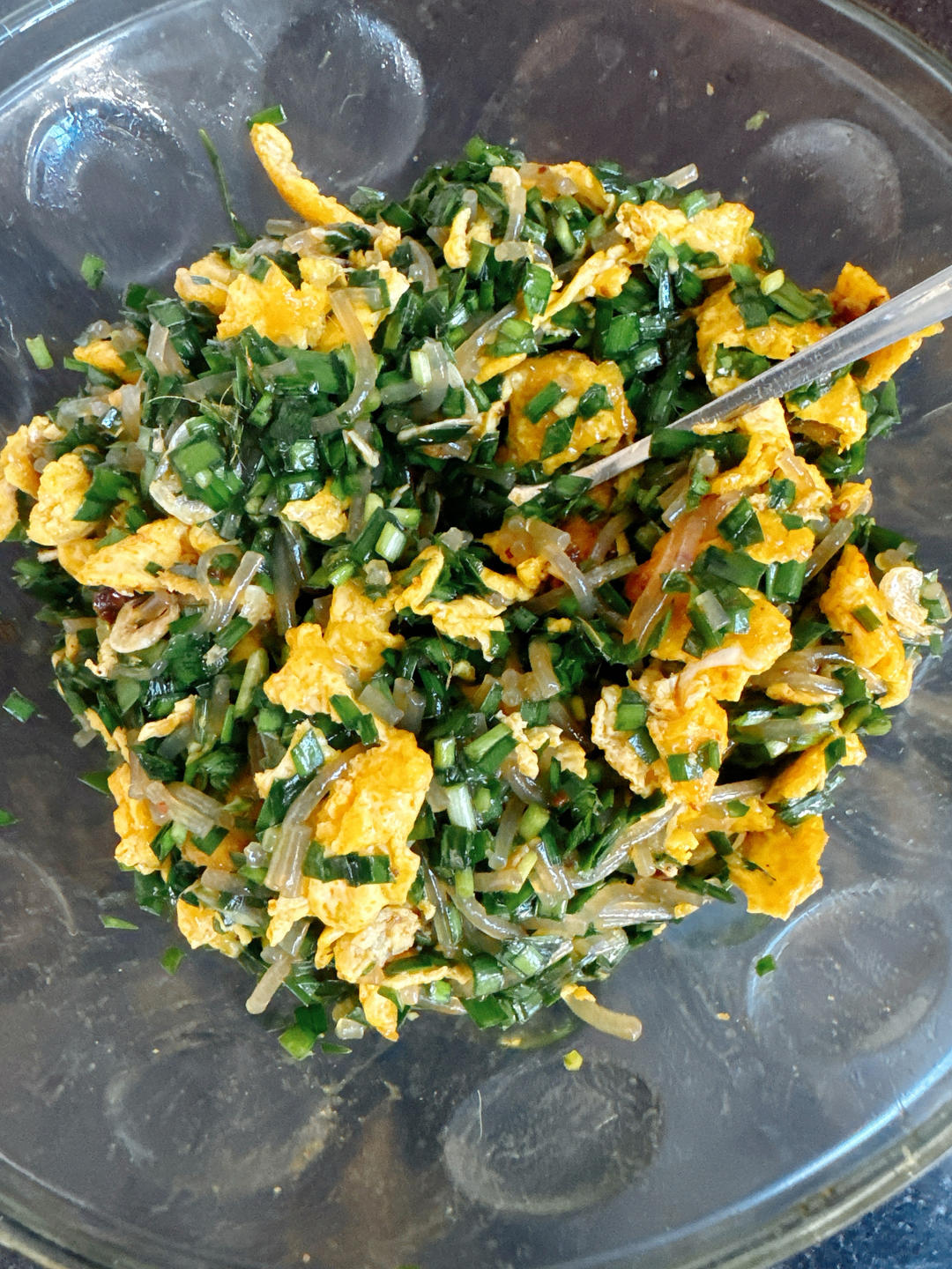 不用揉面，不用擀皮的韭菜鸡蛋发面馅饼