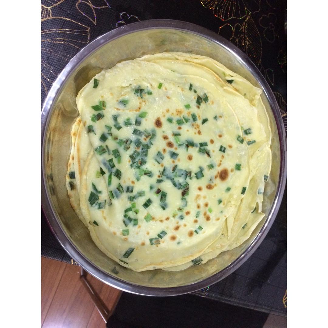 韭菜鸡蛋摊饼