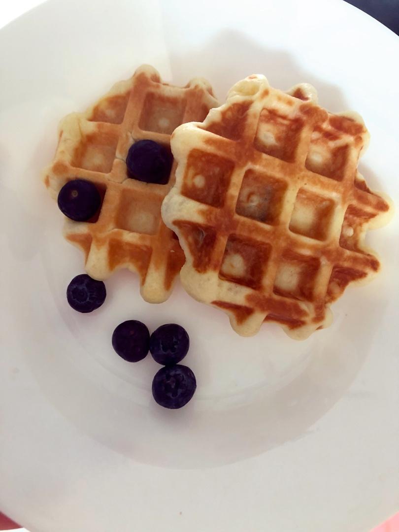 khunyy-1做的紫米华夫饼