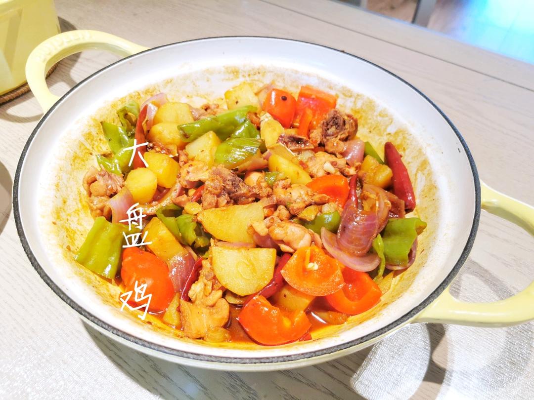 简易大盘鸡【5-6月北鼎珐琅锅食谱】