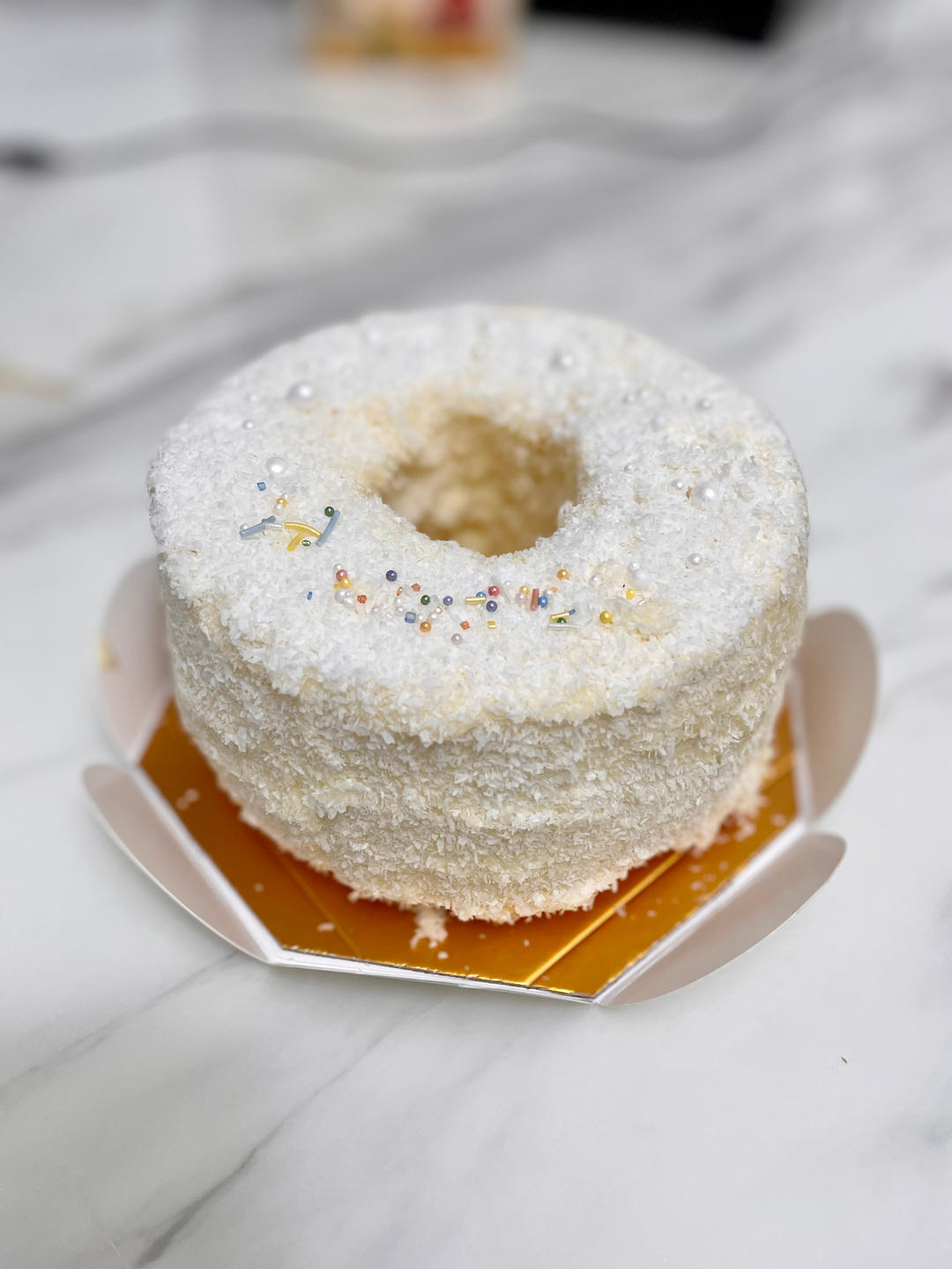 云朵般柔软--椰香天使蛋糕