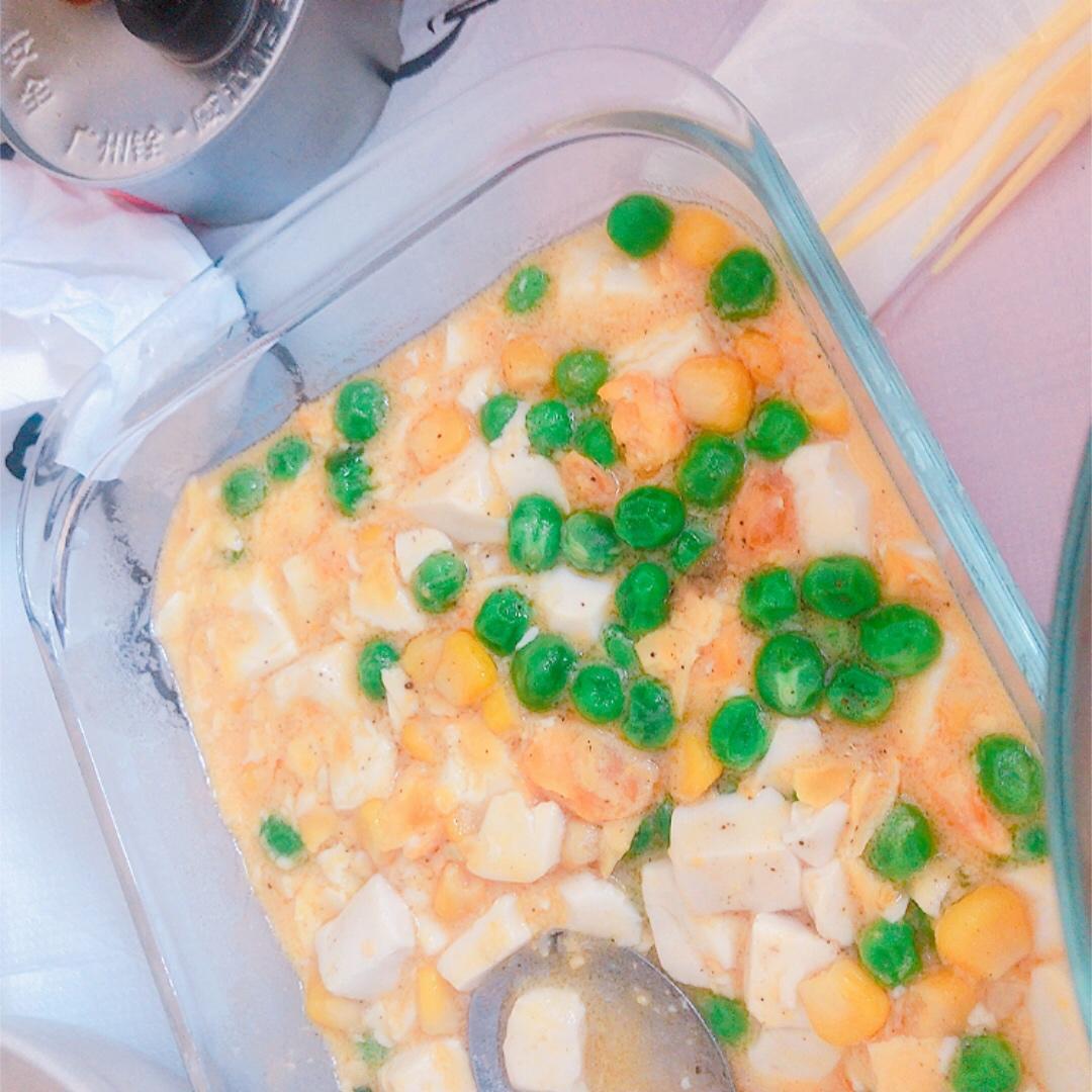 咸鸭蛋黄做的蟹黄豆腐