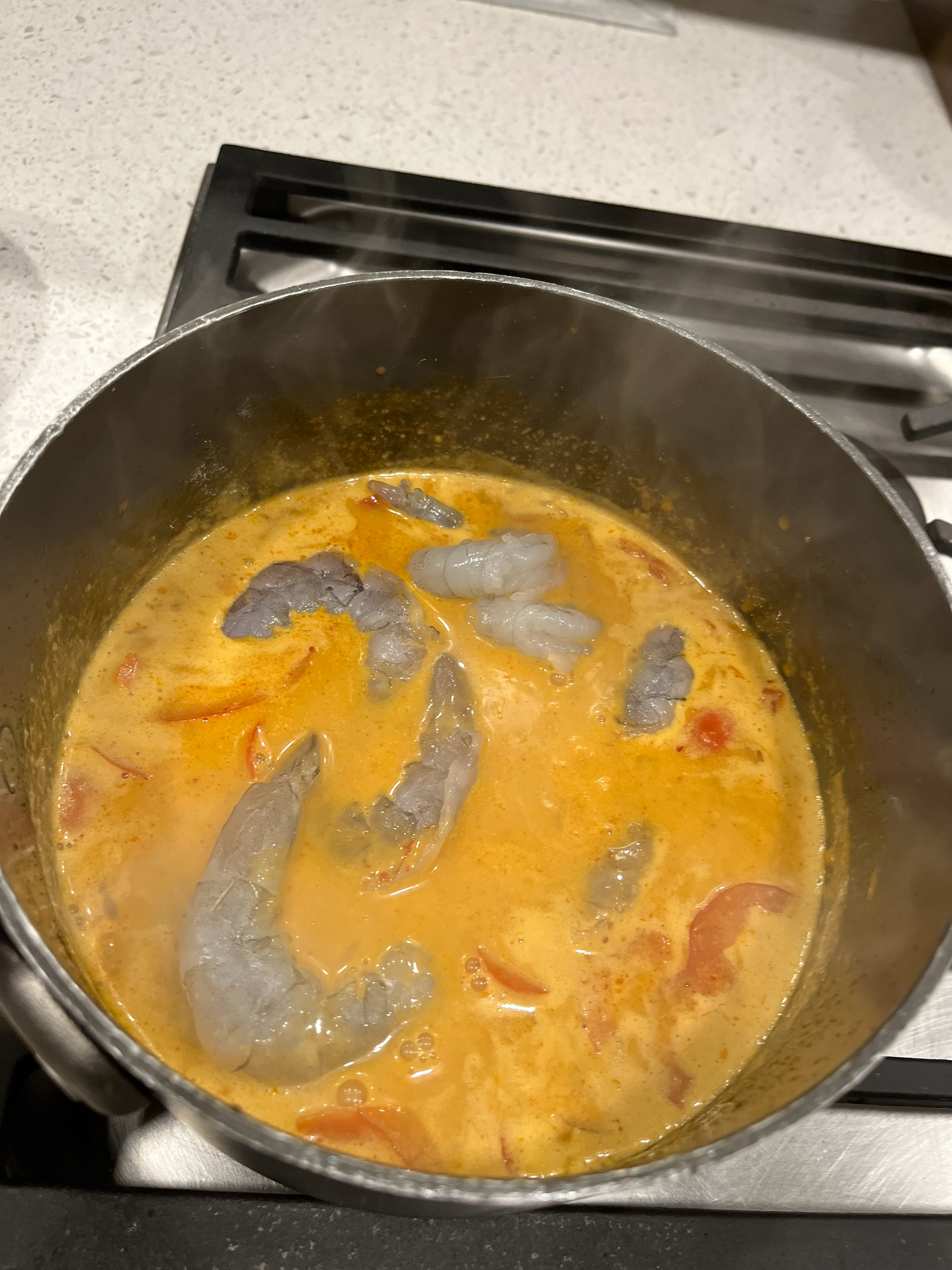 泰式红咖喱虾的做法 步骤12