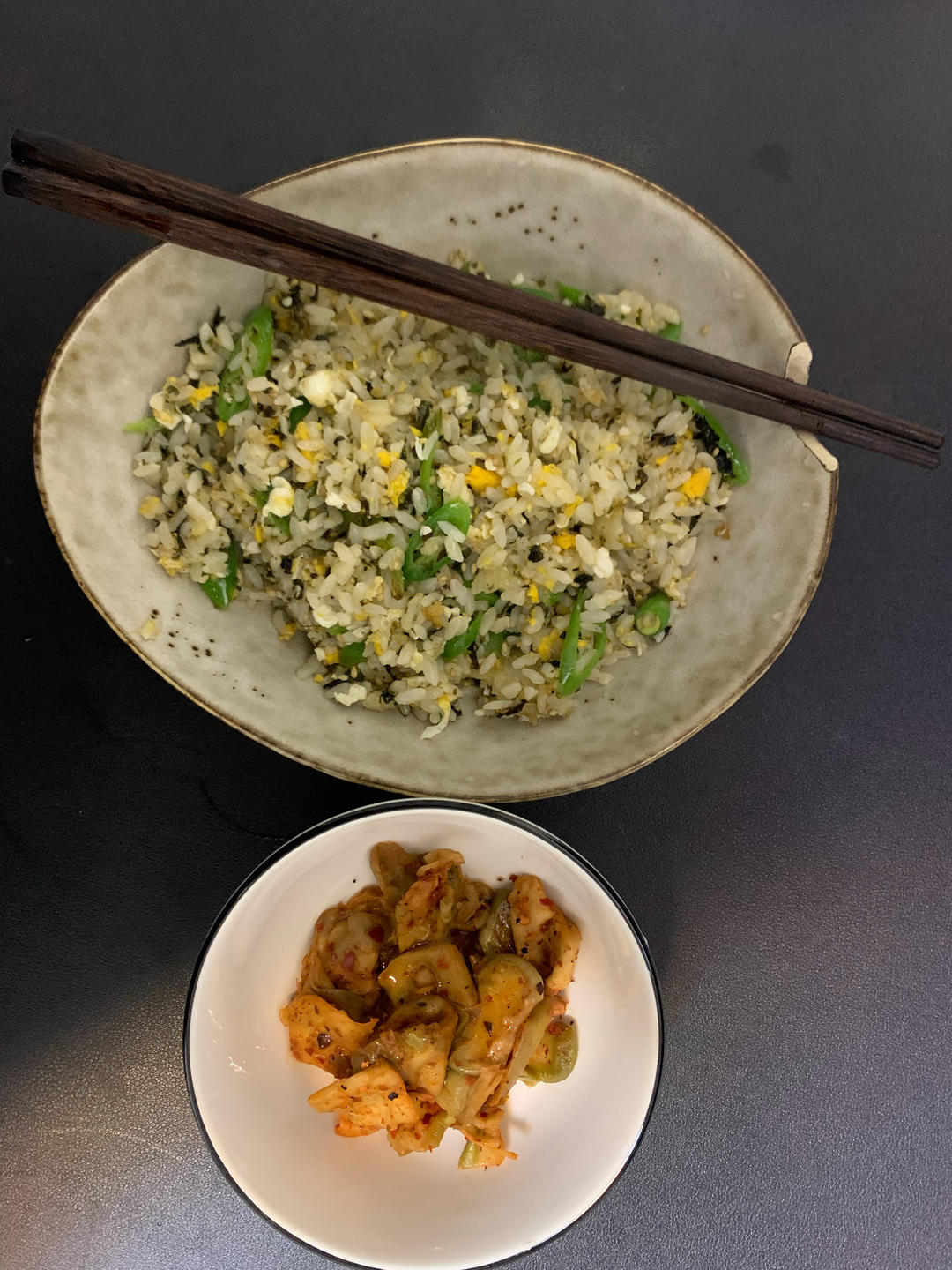 超快手海苔青椒蛋炒饭