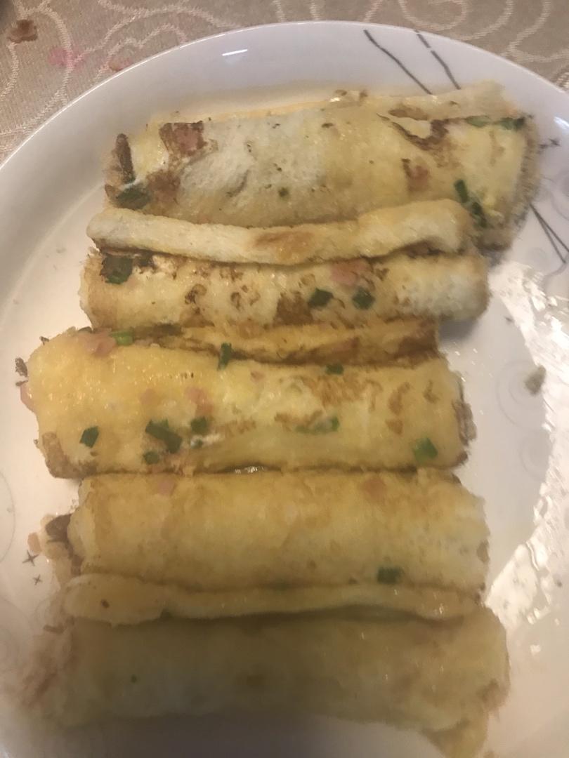 儿童早餐—肉松吐司卷