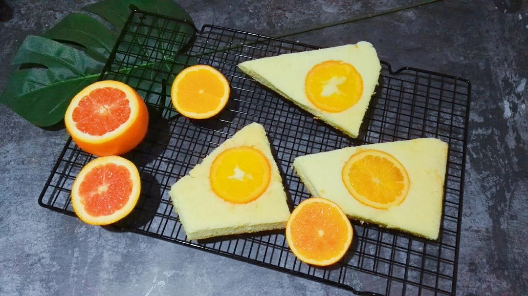 视觉系~~【橙子片蛋糕卷】