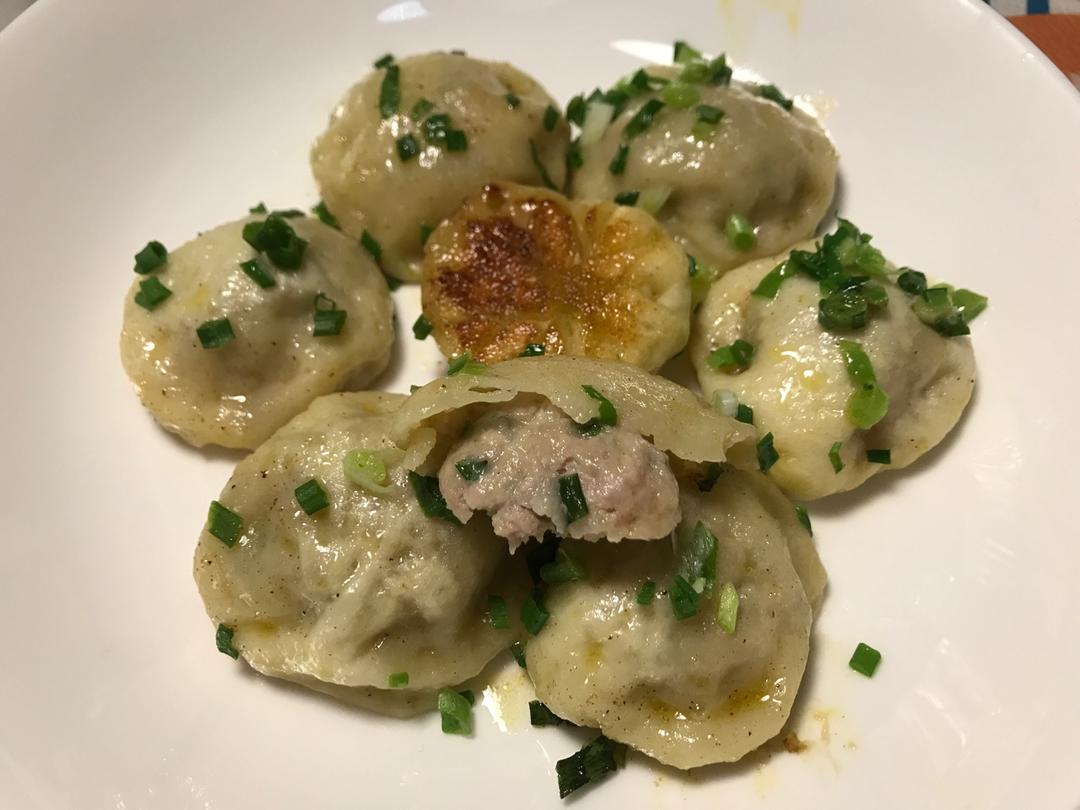 芝麻香葱虾仁生煎包