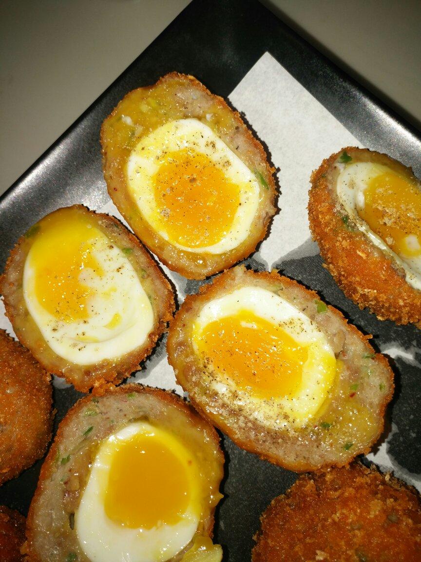 建建18做的苏格兰蛋溏心蛋肉丸子含视频