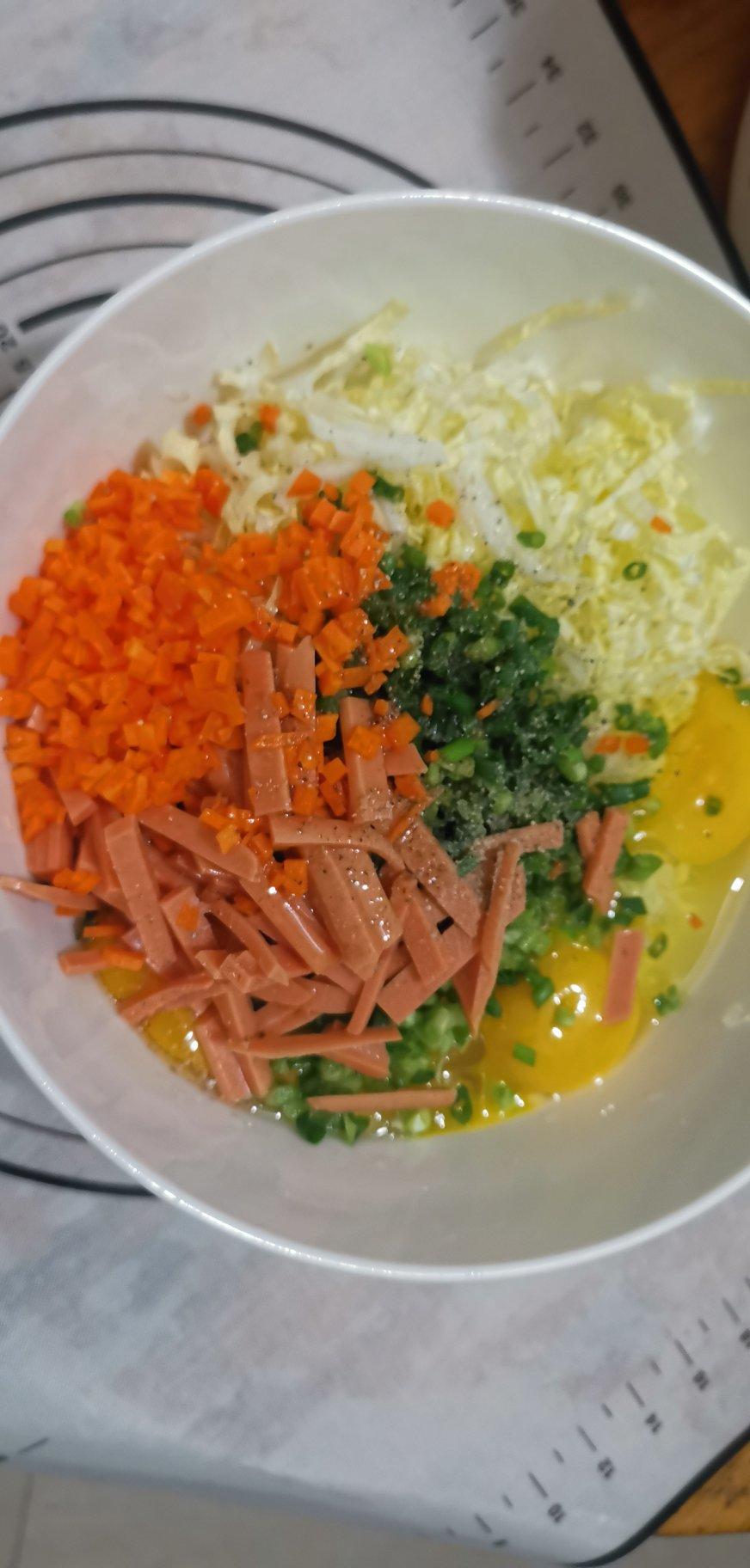 白菜鸡蛋早餐饼