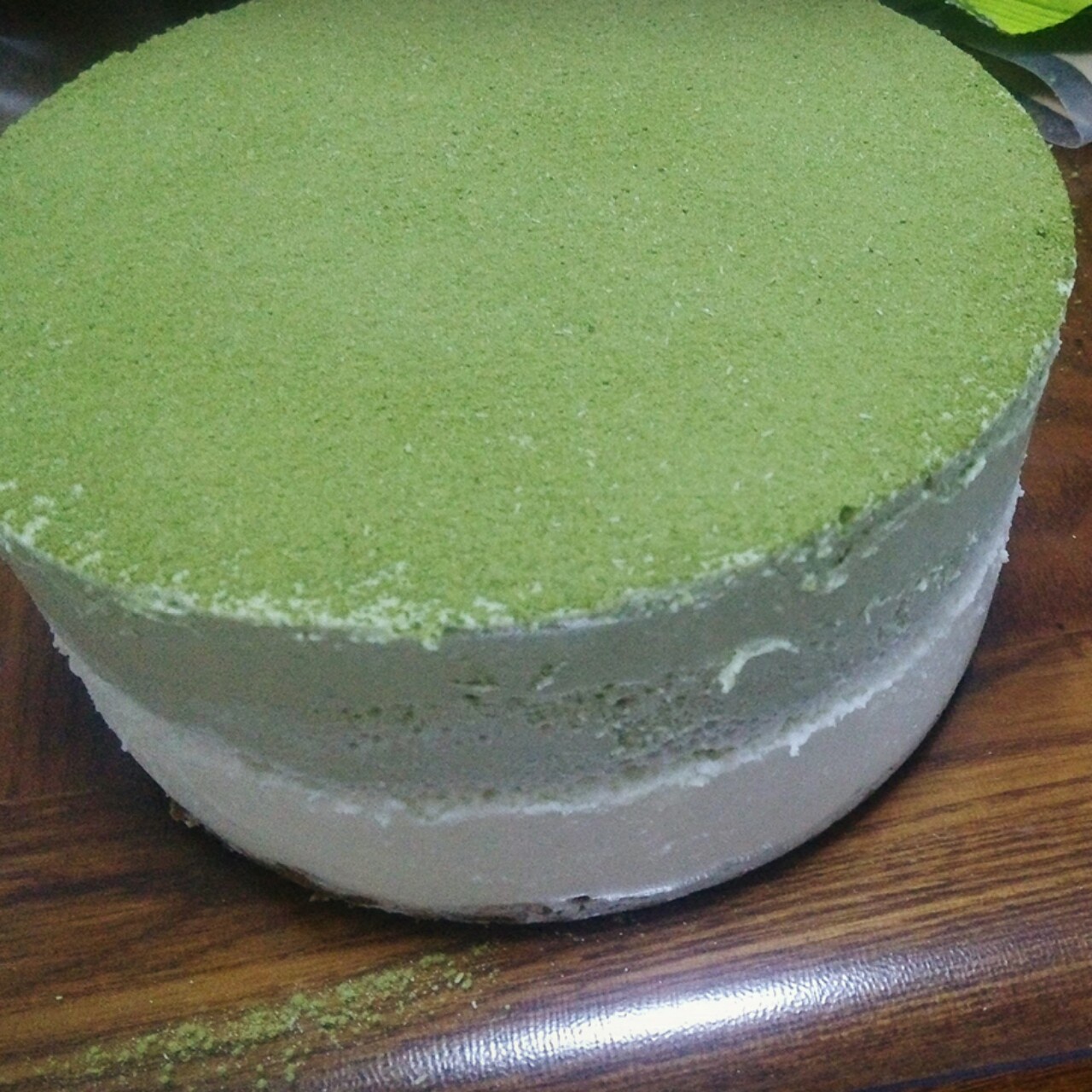 抹茶双享慕斯