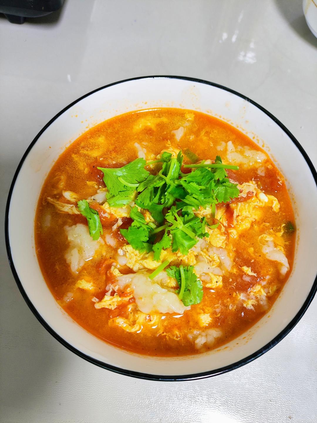 简单早餐-疙瘩汤