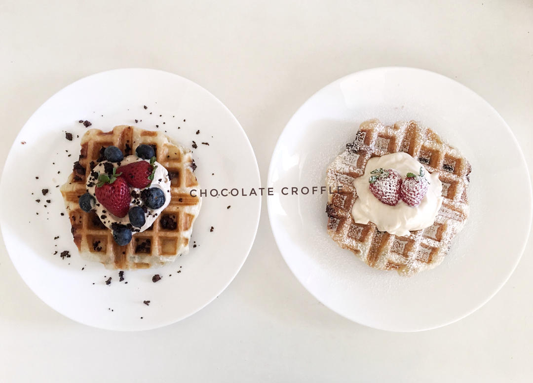 【Chocolate Croffle】🧇巧克力可颂华夫饼🥐