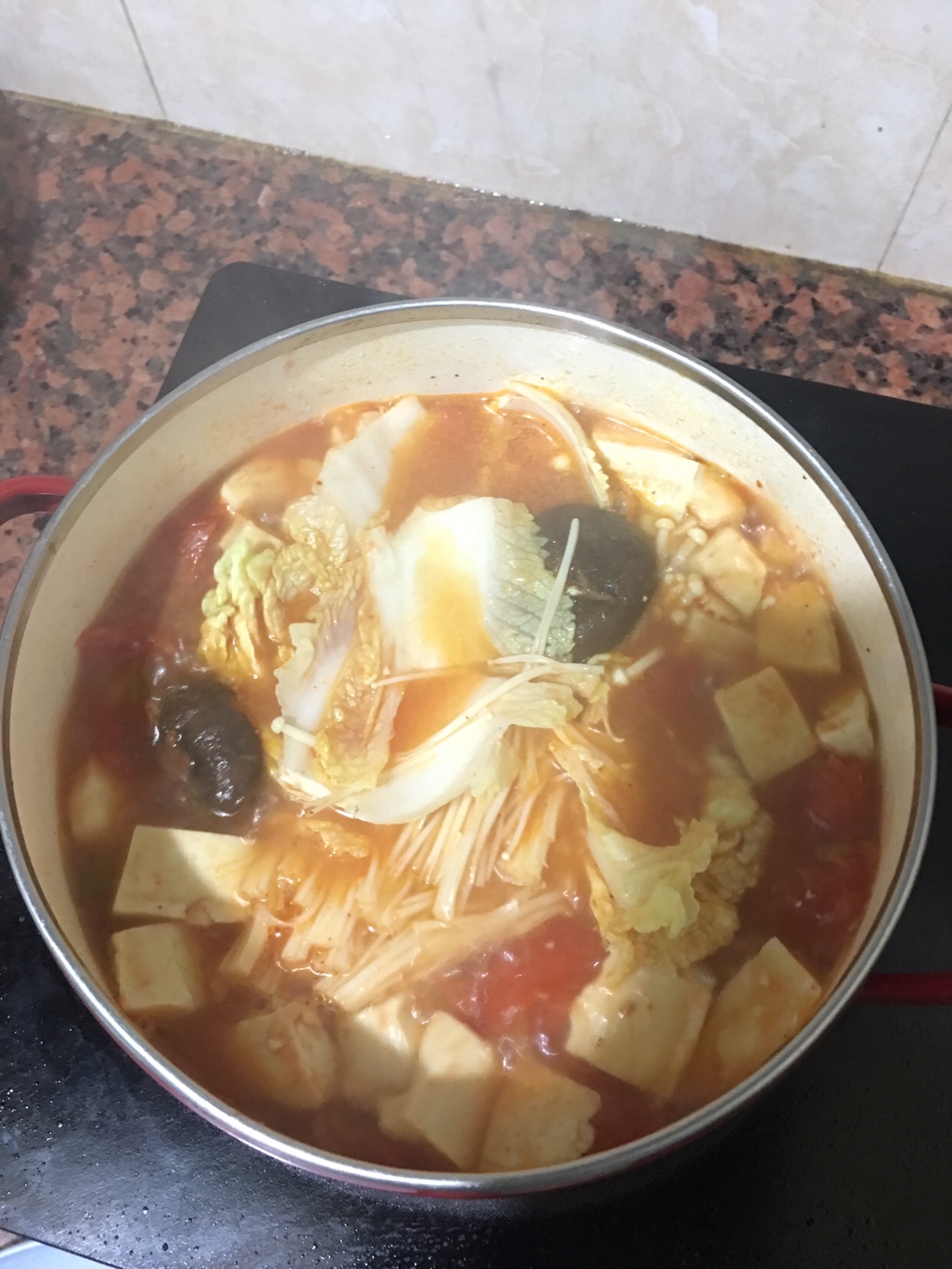 超美味的番茄素菜汤的做法