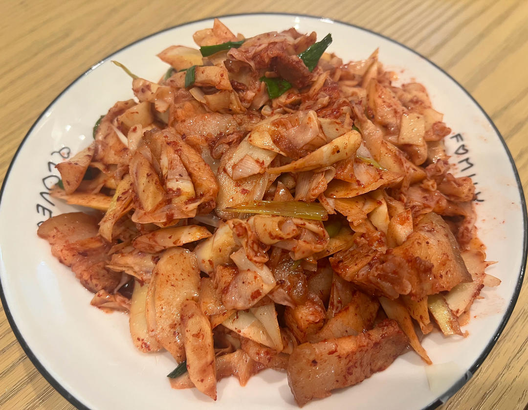 春笋炒红糟肉
