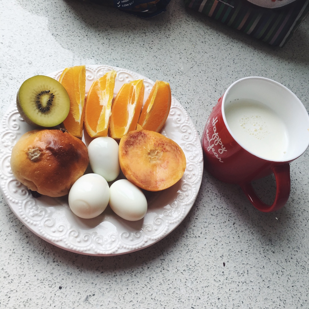 不急不躁吃早餐
