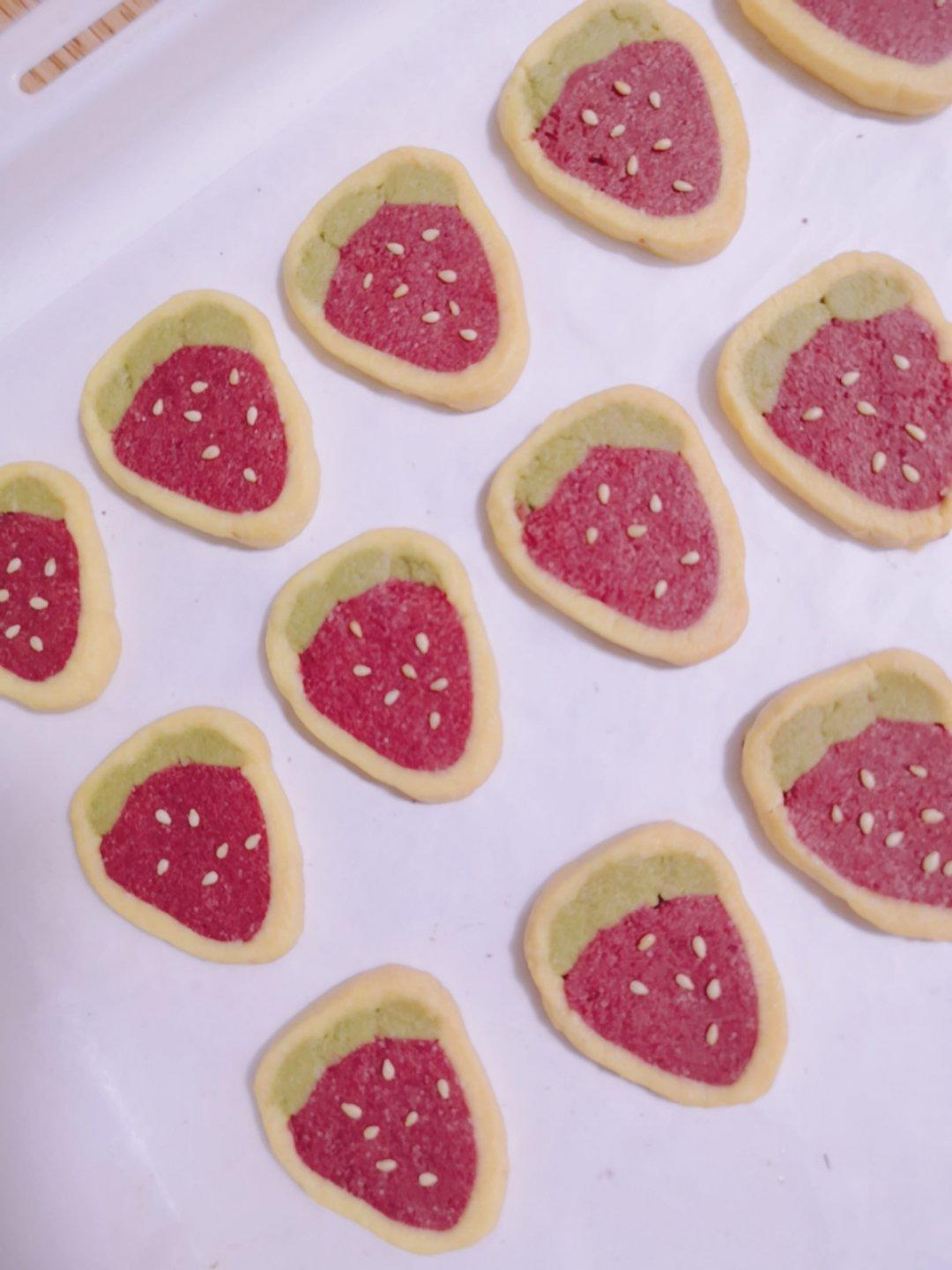 🍓一口一个小可爱❗️草莓多多曲奇饼干