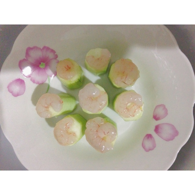 清蒸丝瓜虾仁