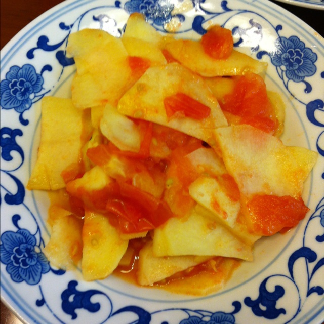 西红柿炒土豆片