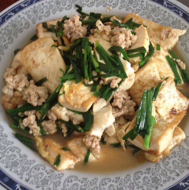 香喷喷的油煎豆腐