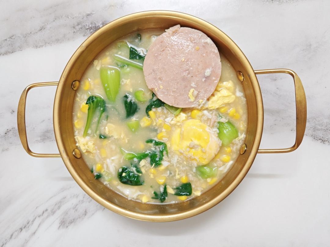 青菜燕麦粥（咸味）