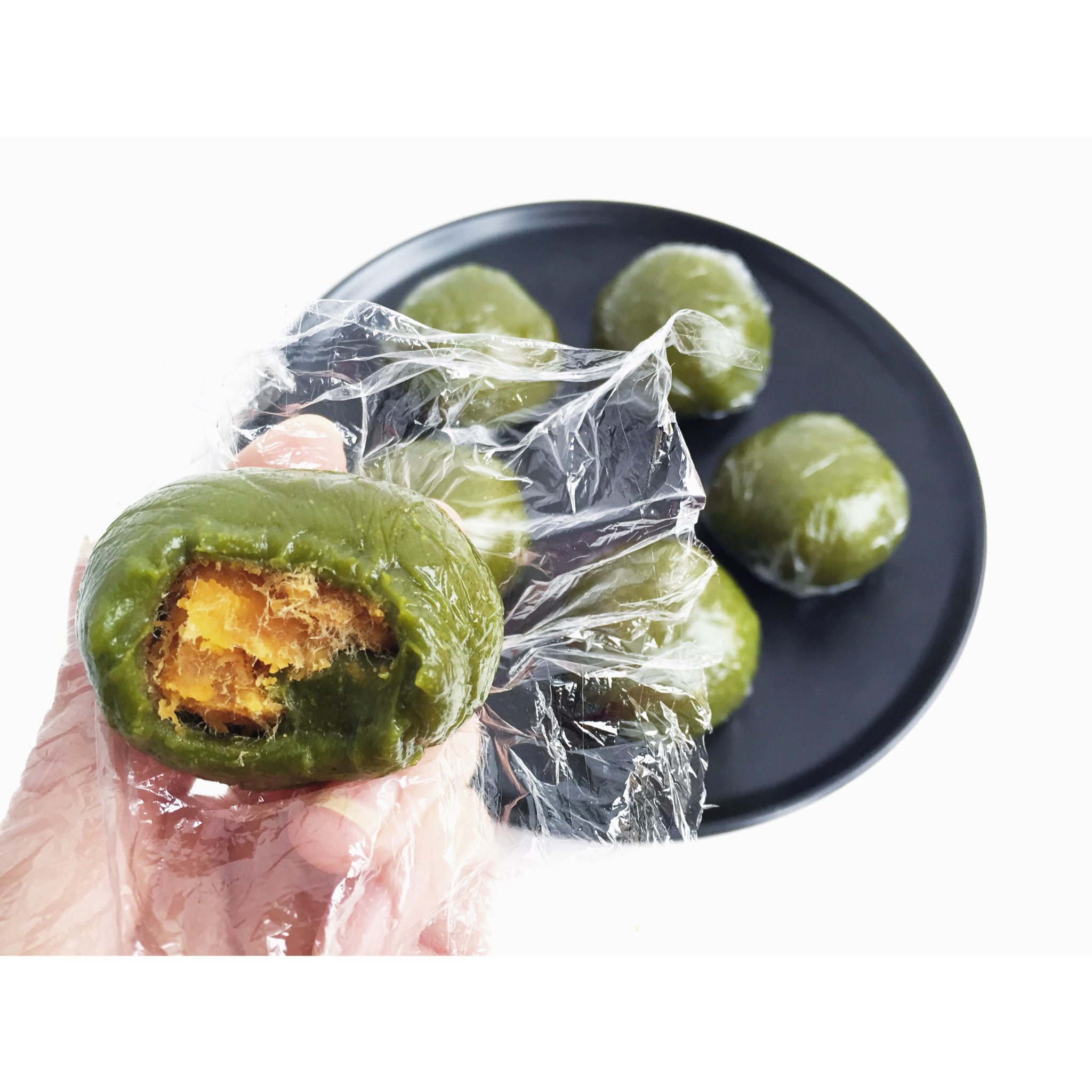 新晋网红【杏花楼 咸蛋黄肉松青团】