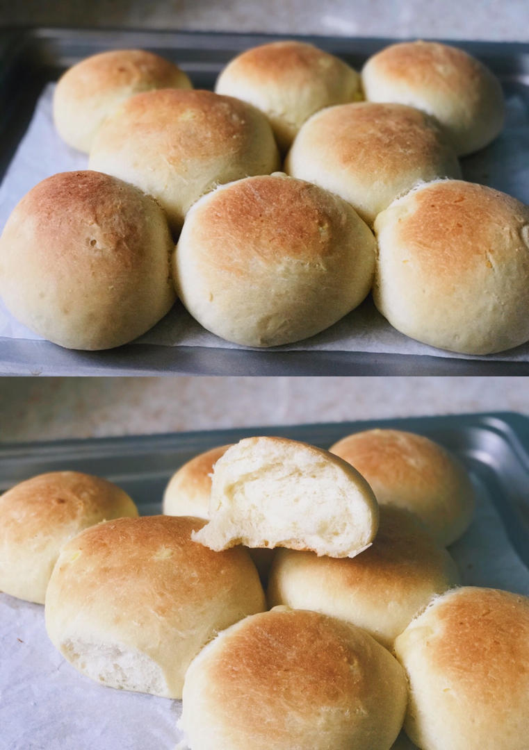 今天不炸厨房做的【小高姐】土豆面包