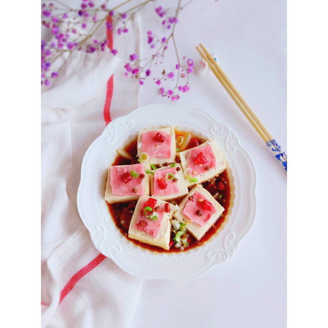 火腿蒸豆腐