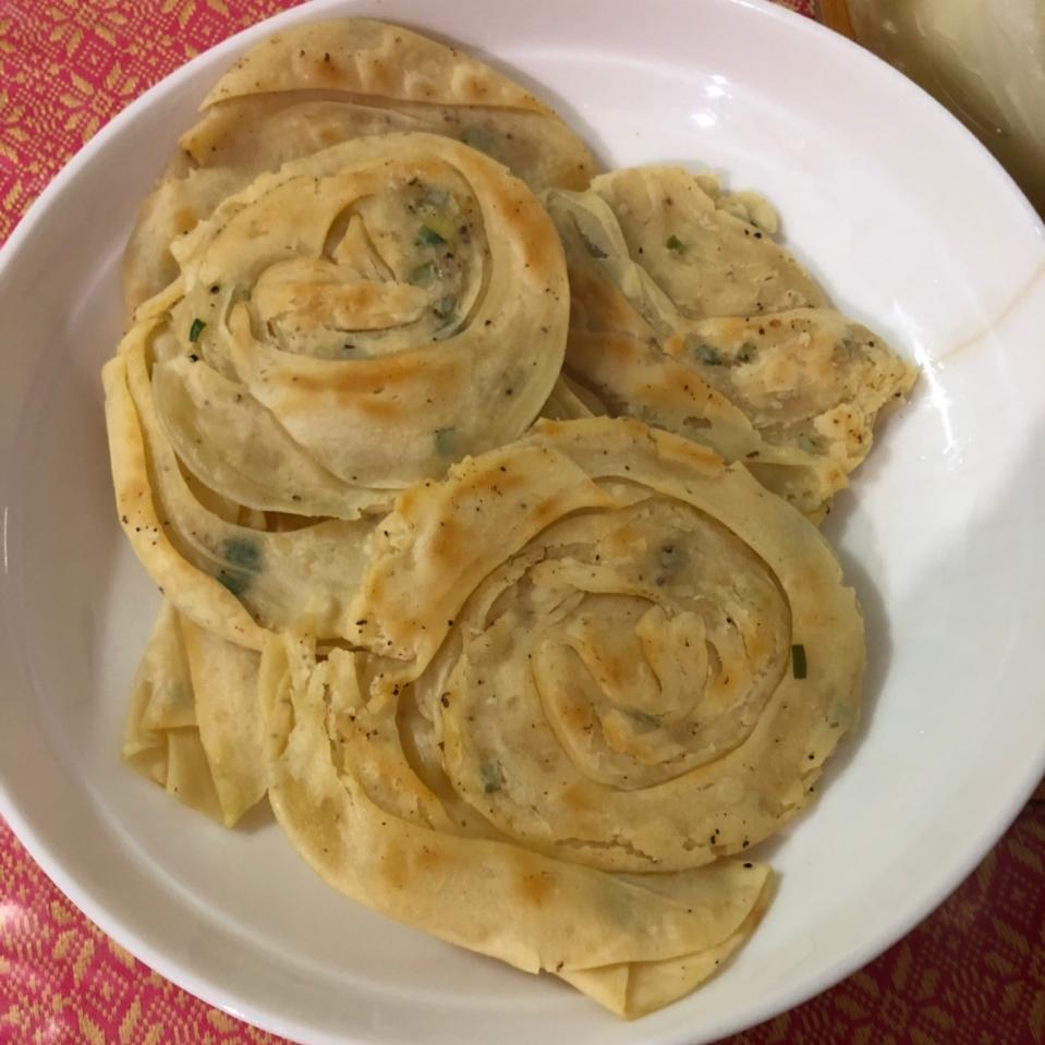 饺子皮葱油饼